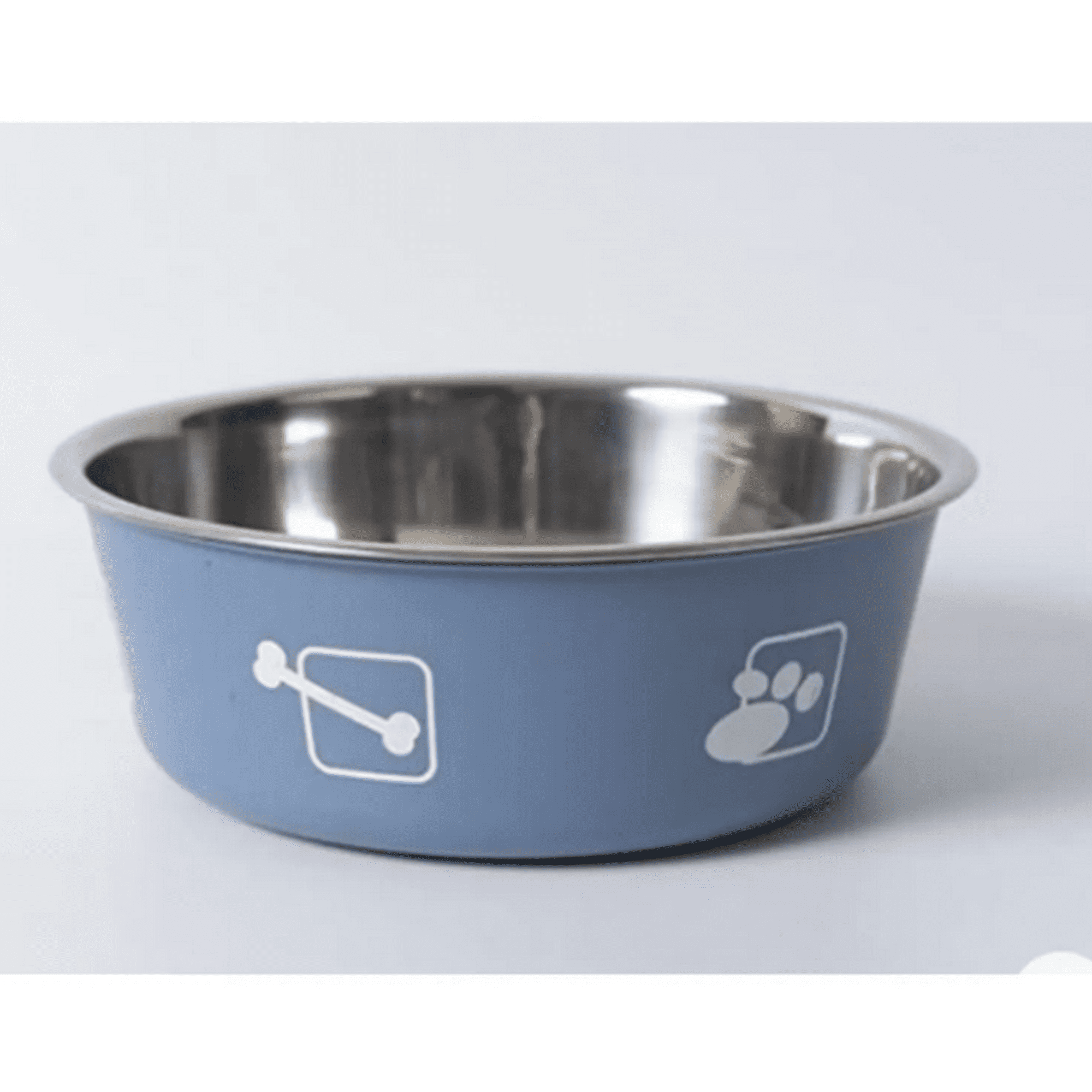 Genérico - Tazón Para Mascotas De Acero Inoxidable Perros Azul