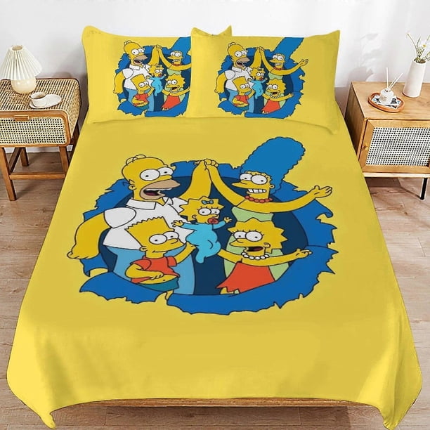 The Simpsons Bed Duvet Cover Microfiber Bedding Se3D Printed Lightweight3 Piece Comforter Se, Brings you wath