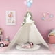thumbnail image 3 of Carpa tipo tipi Betterhood de 7 pies, grande, para adultos y niños, blanca, 3 of 7