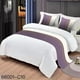 thumbnail image 2 of Pieceras para cama decorativa 60x200 cm + 2 fundas 45x45 diseño 9 color morado, 2 of 2