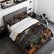thumbnail image 1 of 3pcs West Virginia Horror Legend Mothman Comic Cover Themed Bedding Set Duvet Cover and Pillowcases, 1 of 5