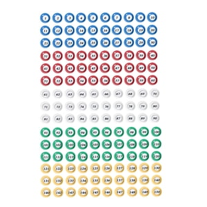 Bothyi - 150 Bolas De Bingo, Accesorios, Bolas De Conteo Para Actividades De Grupos Grandes De La Empresa, Cumpleaños