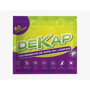 Dekap - Detergente De Ropa En Láminas
