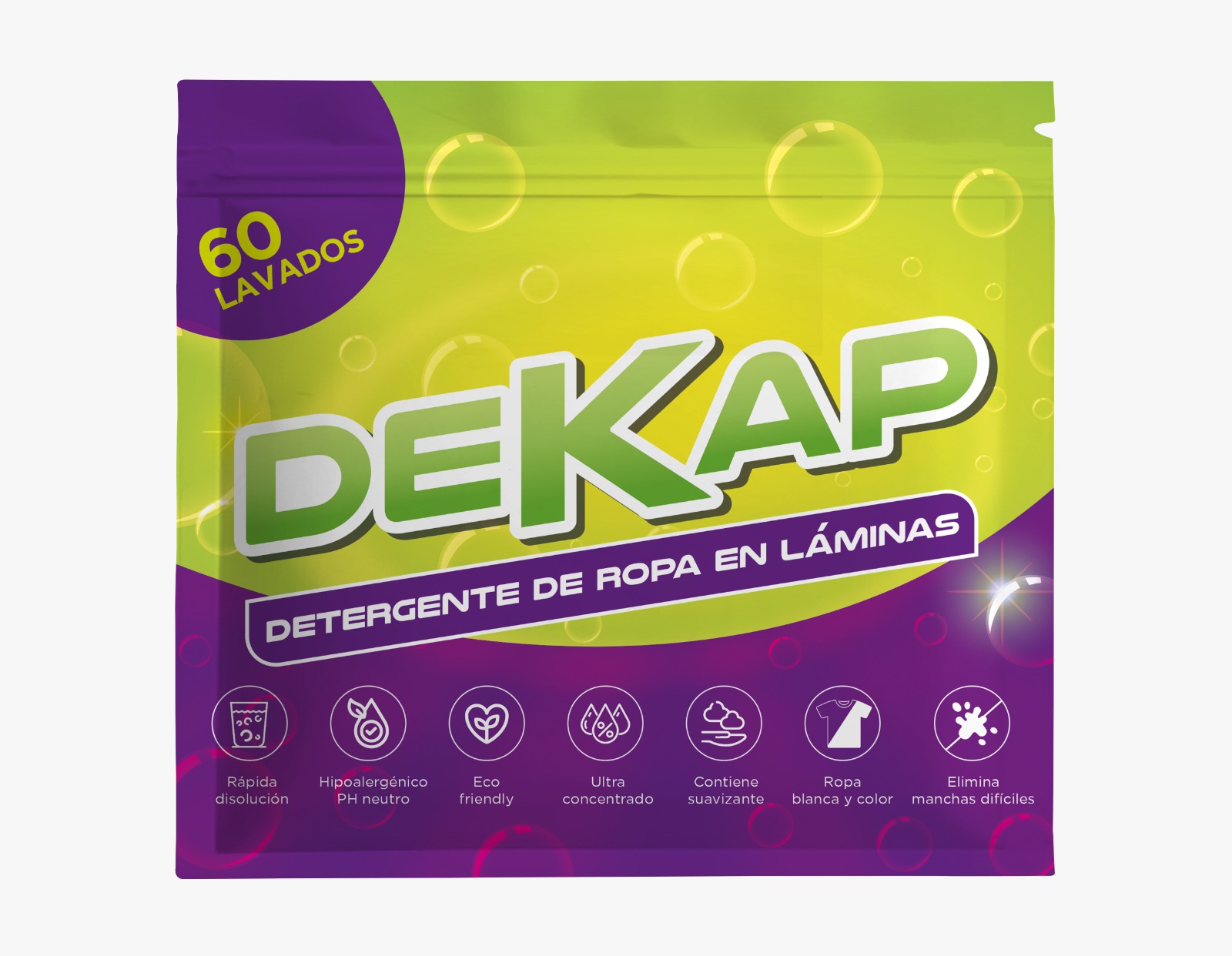 Dekap - Detergente De Ropa En Láminas