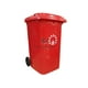 thumbnail image 1 of Basurero 240 lts rojo, 1 of 2