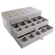 thumbnail image 4 of Caja de Joyería Cajones, Vitrina para Pendientes, Soporte de Almacenamiento de Franela, Soporte de Exhibición, Organizador de Joyas, Bandeja Com, 4 of 5