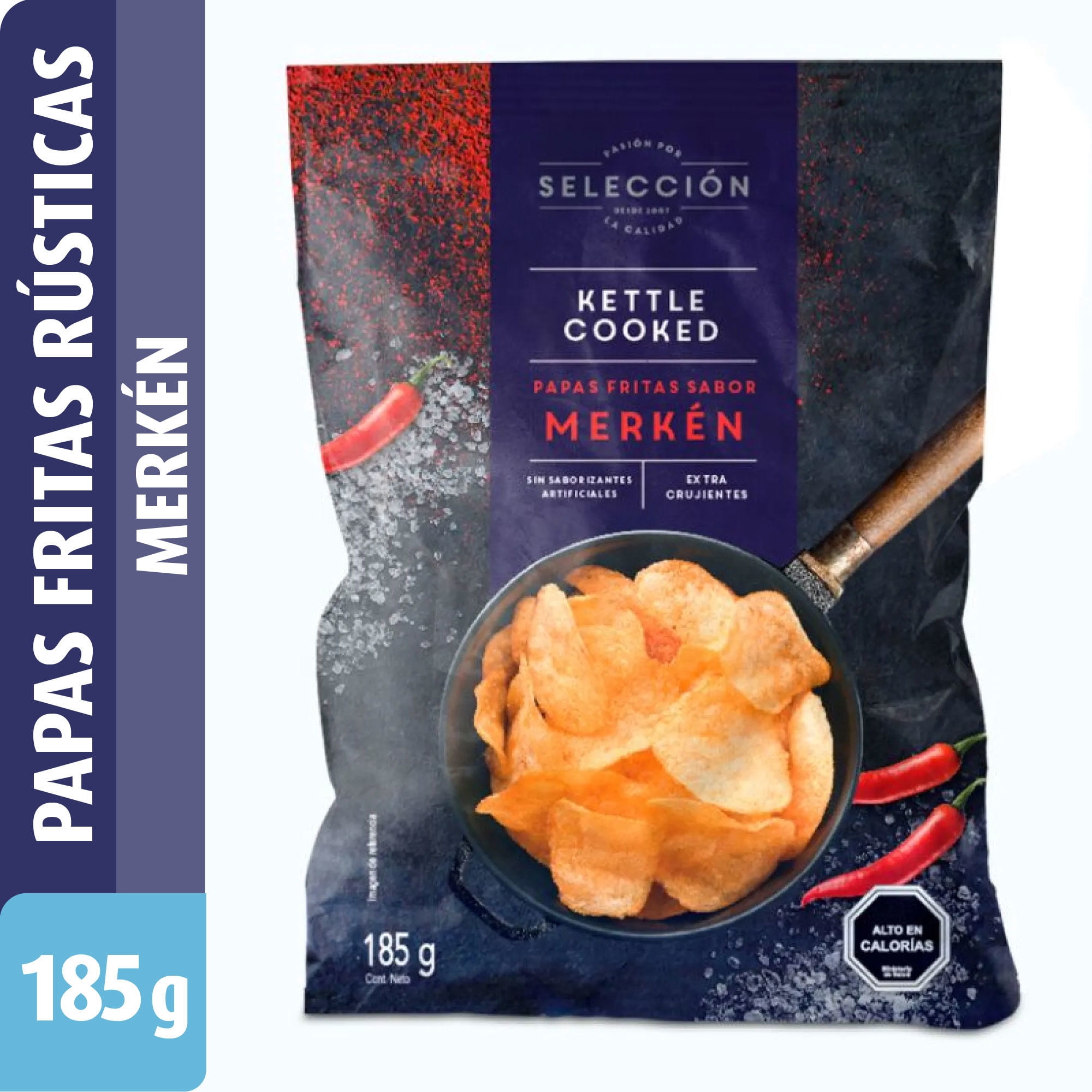 Papas Fritas Rústicas Merkén 185 g Selección