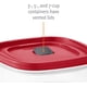 thumbnail image 4 of Recipiente de almacenamiento de alimentos Rubbermaid Easy Find con tapa de 1,2 L (paquete de 3), 4 of 4