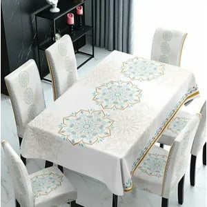 Genérico - Mantel Impermeable + 6 Sillas