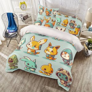 Milsleep - Juego De Funda Nórdica Infantil De Cuatro Piezas