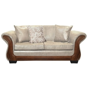 América Decora - Sofá Con Resorte Estructural 3 Personas Finis Envejecido Blanco X