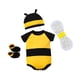 thumbnail image 3 of Traje de cuerpo de abeja de miel, mono suave para recién nacidos, accesorio fotográfico para las fiestas de Acción de Gracias Para 90cm, 3 of 5