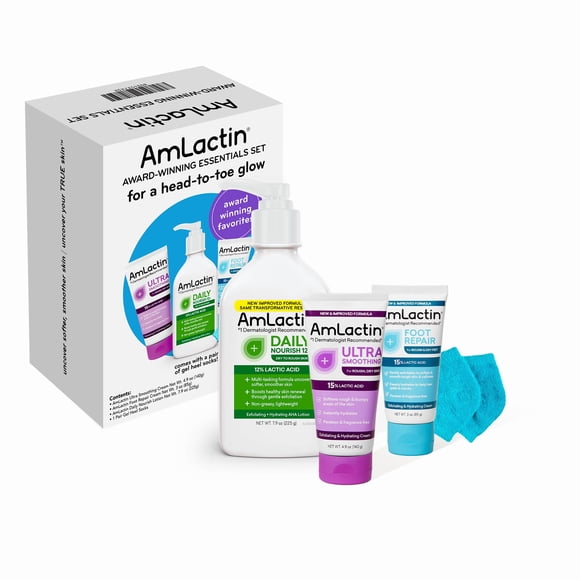 Set para el cuidado de la piel Essentials Daily Nourish, galardonado con el premio Amlactin