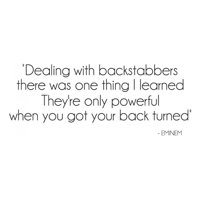 Rienda Libre Graphics - Decomural Backstabber Eminem Song Lyric Ws-40944