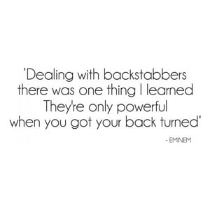 Rienda Libre Graphics - Decomural Backstabber Eminem Song Lyric Ws-40944