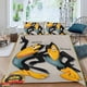 thumbnail image 2 of El Show de Heckle y Jeckle Conjunto de sábanas temático, trío de piezas, cómodo y amigable con la piel, diseño único, regalo de decoración para el hogar para familiares, amigos y fans, 90 cm * 190 cm, 2 of 6