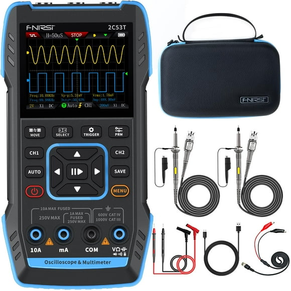 Fnirsi Osciloscopio Portátil 2C53T 50 MHz