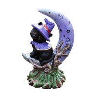 Magideal - Estatua Decorativa De Gato Y , Decoración Decorativa Para El Hogar Y El Jardín, Colección De Resina, Adorno De Escritorio, Estatuilla, Izquierda