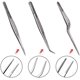 thumbnail image 2 of 5 pinzas de cocina de acero inoxidable de precisión con puntas dentadas de precisión y cucharas de dibujo culinario de precisión multiusos para decorar platos., 2 of 7