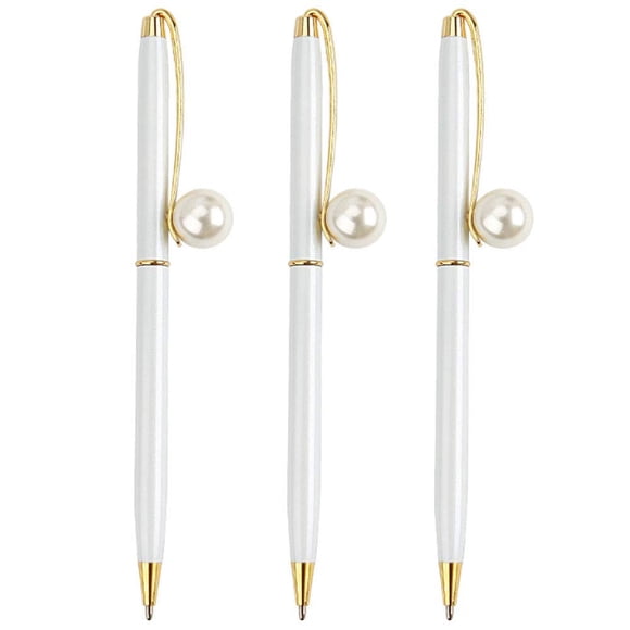 Bolígrafo Monique Pearl Metal 3 piezas tinta negra de 0,7 mm