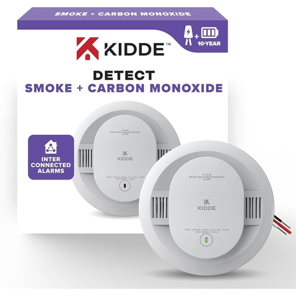 Detector de Humo y Monóxido Kidde 30CUA10V Cableado 10 Años