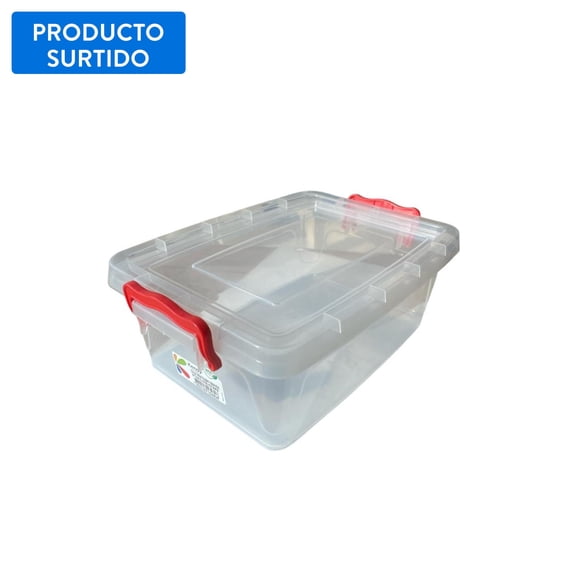 Caja Organizadora Transparente 2.5L, color surtido