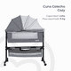 thumbnail image 4 of Cuna Colecho Cozy con Colchón Mosquitero y Canasto Gris Huvi, 4 of 9
