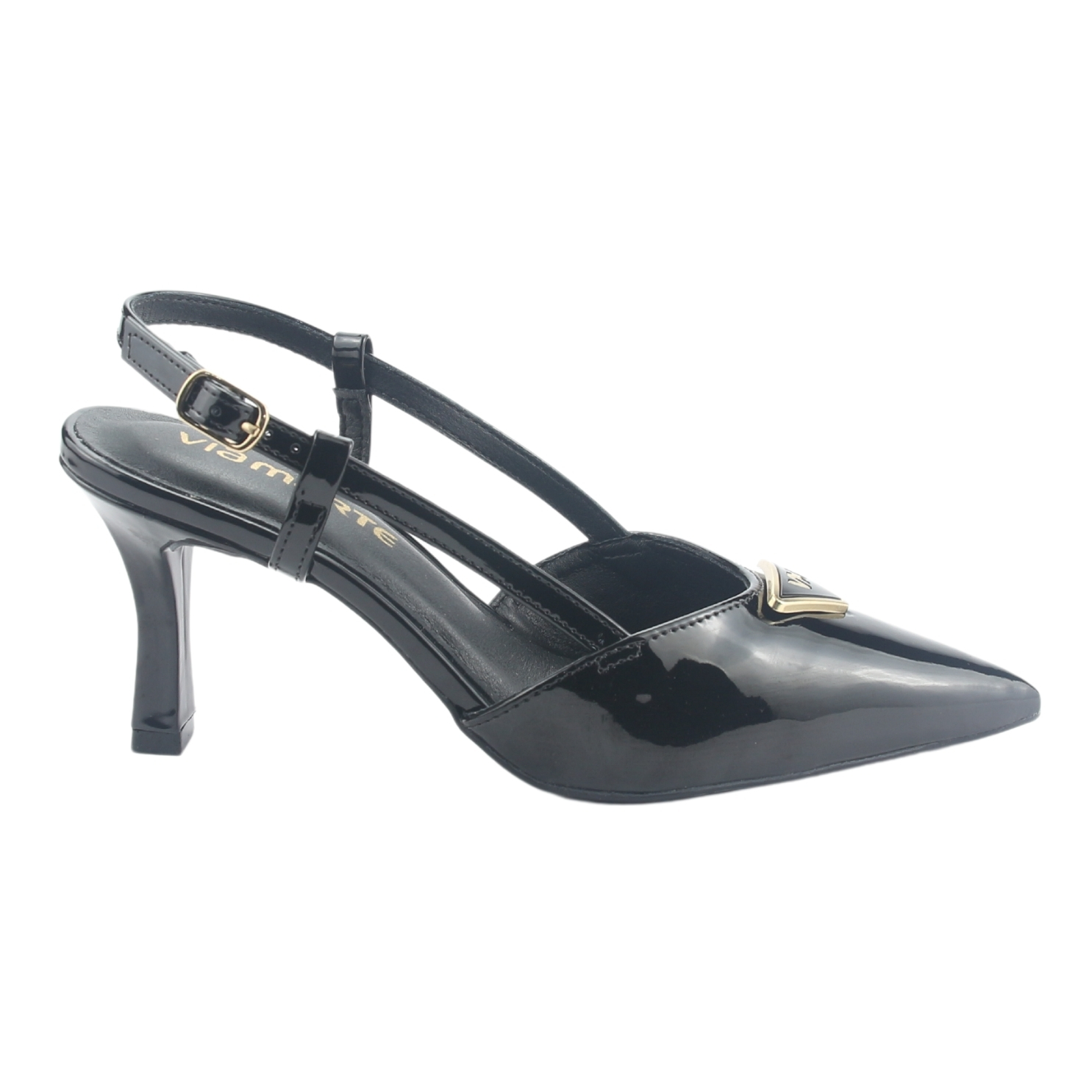 Zapato Via Marte Mujer 029-002-01 Negro Casual