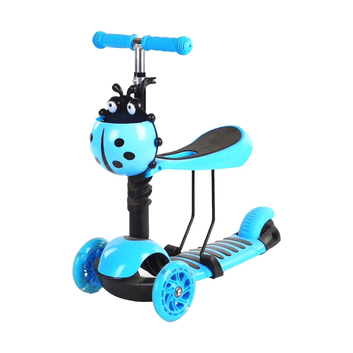 Global Latin - Scooter Monopatín 3 En 1 Y Ruedas Con Luces Led