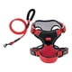 thumbnail image 3 of Arnés Para Perros Con Correa Ajustable Suave Con Clip Frontal Para Perros Mascotas Caminando Rojo Negro M, 3 of 3