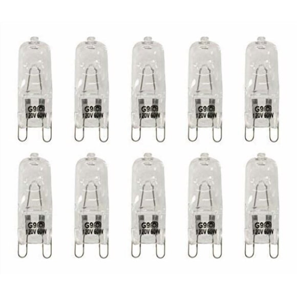Bombilla halógena VSTAR G9 con base bipin, 60 W, 120 V (paquete de 10)