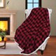 thumbnail image 5 of Manta Catalonia Classic Red Black Cuadros Sherpa 150x125cm, 5 of 7