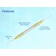 thumbnail image 5 of Curetas Artman Instruments 7 piezas recubiertas con plasma de oro, 5 of 8