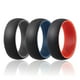 thumbnail image 1 of Anillo De Bodas De Silicona - Conjunto Estilo Cúpula De La Colección Duo De Para - X Gris-negro, Azul-negro, Rojo-negro, 1 of 4