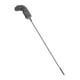 thumbnail image 4 of Cepillo de limpieza de canalones, ángulo de cepillo fácilmente ajustable, poste retráctil de 45 cm a 220 cm, eliminación de residuos de hojas, cepillo Gris, 4 of 5