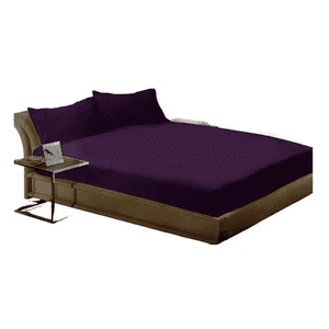 Genérico - Sabana Polar 2 Plazas Diseño Liso Color Morado