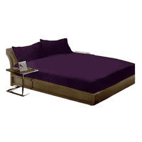 Genérico - Sabana Polar 2 Plazas Diseño Liso Color Morado