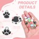 thumbnail image 3 of Uxcell Encanto de Huella de Esmalte, Encantos de Huella de Pata de Perro, Colgantes de Huella de Animal Lindo, Cuentas de Gato (40 Piezas, Metal, Negro/Blanco) para DIY, 3 of 6