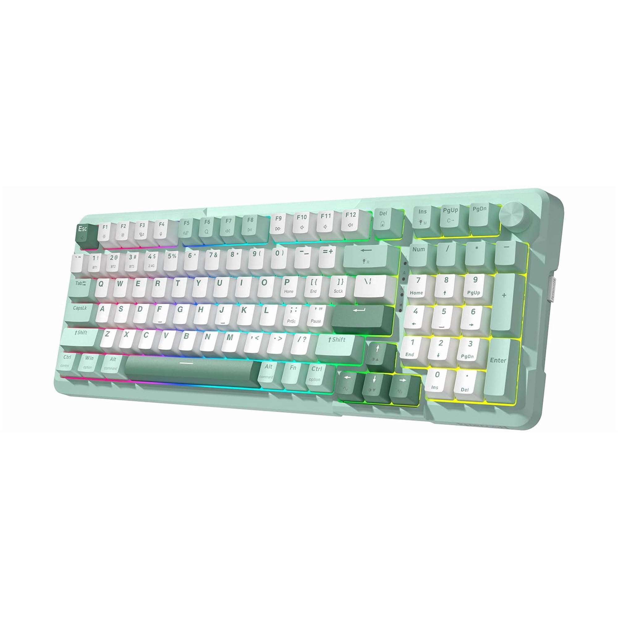 Teclado Mecánico Inalámbrico Para Juegos Redragon K742 Con Perilla