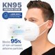 thumbnail image 5 of Mascarilla facial KN95 AccuMed E95 desechable, paquete de 20 unidades, color blanco, 5 of 8