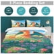 thumbnail image 5 of Charmander Bed Duvet Cover Funny Anime Cartoon Bedding Sets Lightweight 3 Piece Comforter Sets, 5 of 5