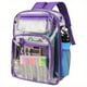 thumbnail image 1 of Student Clear Backpack, Large Heavy Duty PVC Transparent Backpack, See Through With Reinforced Straps Backpack Clear Bookbag For School, Sports, Work, Travel, College,Grey Black Pink Purple, 1 of 4