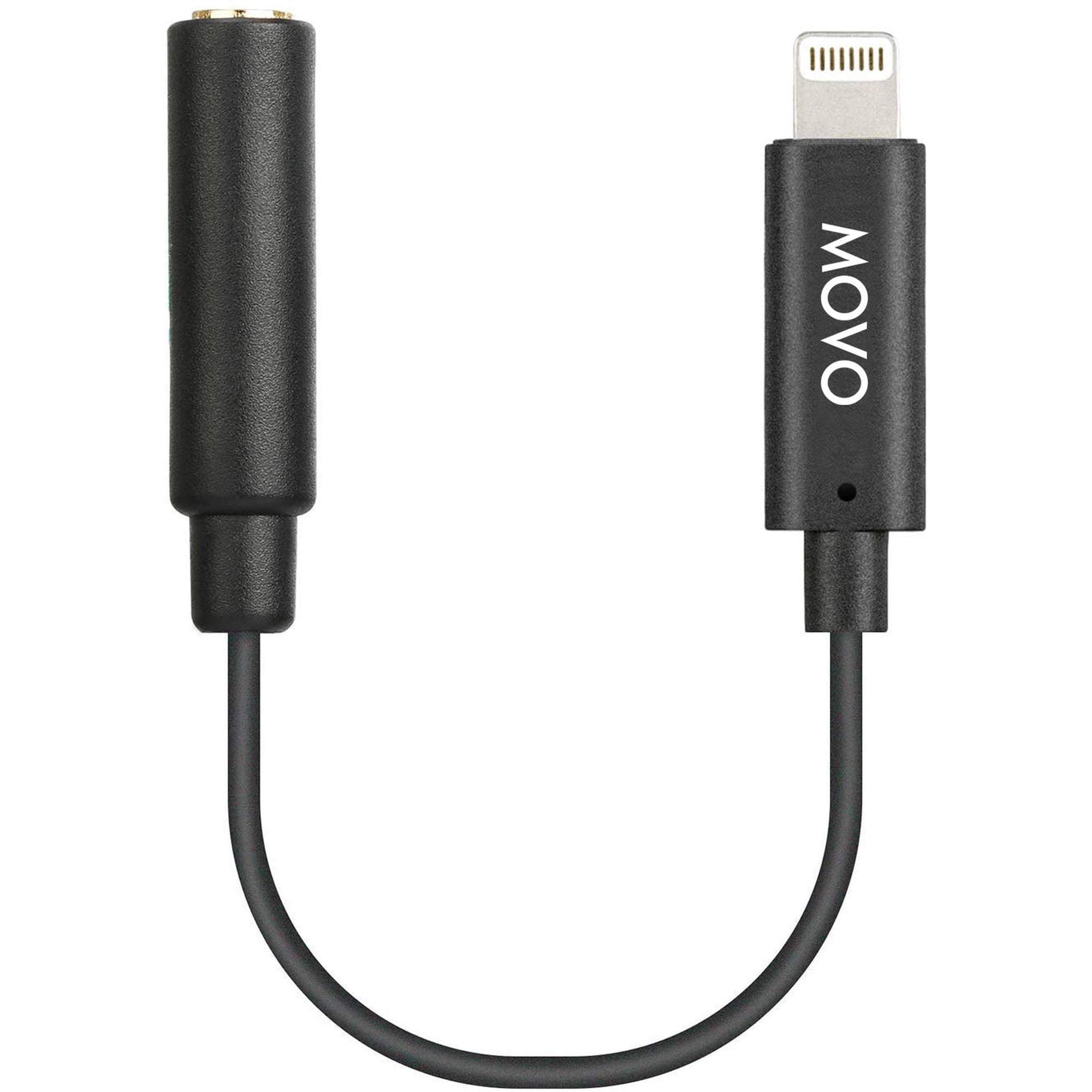 Cable Adaptador Movo Ima-1 Hembra Trrs De 3,5 Mm A Lightning Para Apple