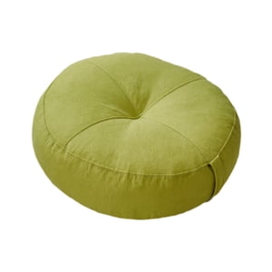 Bothyi - Cojín De Suelo Redondo, Pequeño Y Decorativo, Para Yoga, Sofá, Cama, Sala De Trabajo, Color Verde