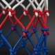 thumbnail image 2 of Red De Basquetbol 6mm Tricolor Red Basket 2 Unidades Par, 2 of 6