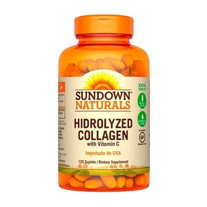 Sundown Naturals - Colágeno Hidrolizado + Vitamina C 120 Cápsulas