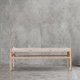 thumbnail image 1 of Banqueta Agustina Comedor Madera Maciza y Trenzado Natural 120 cm, 1 of 4
