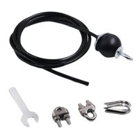 Magideal - Cuerda De Alambre De Material Acero De 3,5 De Tope De Goma, Cable De Polea De Fitness Múltiple Diy Resistente Para Sistema De Polea De Entre