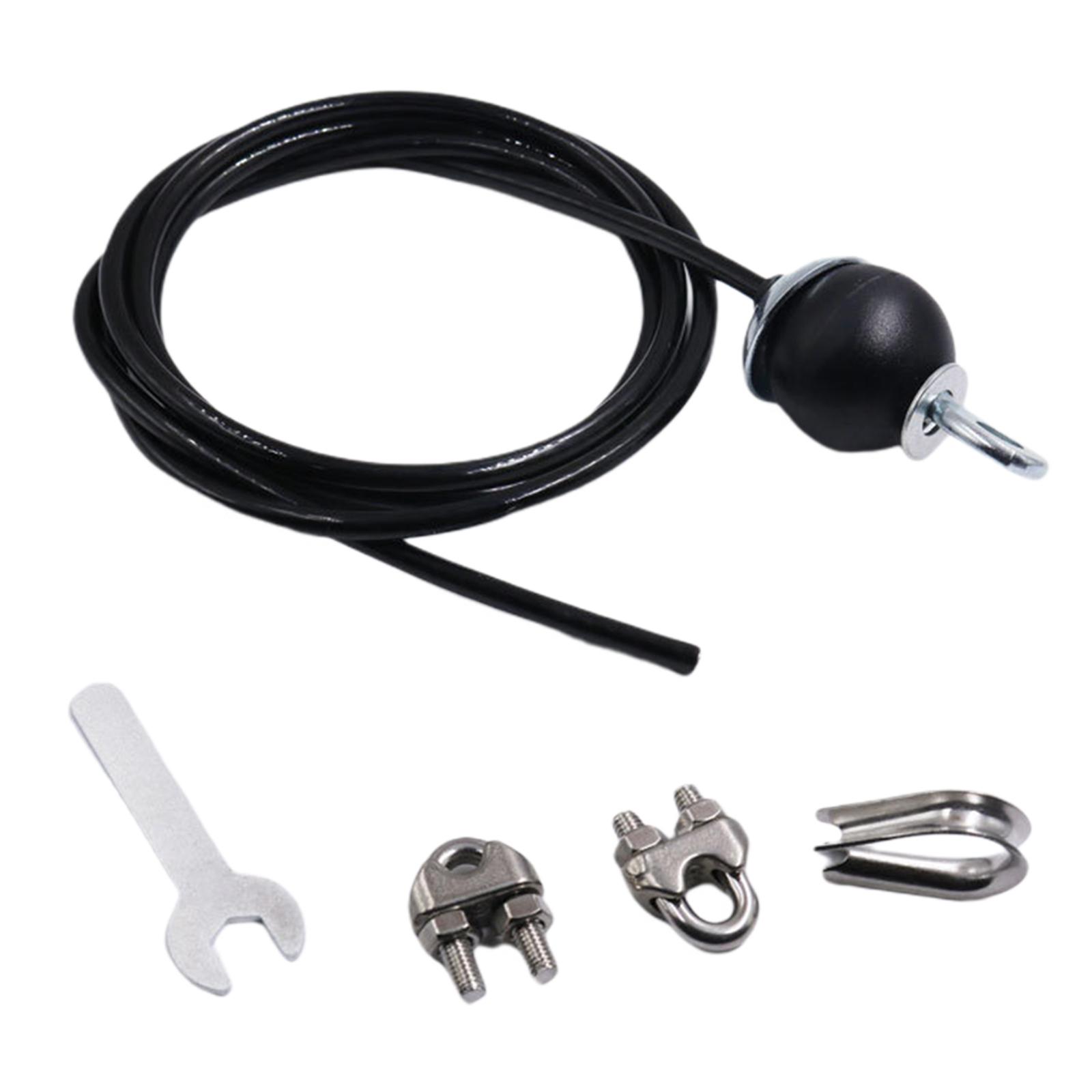 Magideal - Cuerda De Alambre De Material Acero De 3,5 De Tope De Goma, Cable De Polea De Fitness Múltiple Diy Resistente Para Sistema De Polea De Entre