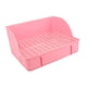 thumbnail image 1 of Caja de arena para conejos - Jaula de arena para esquinas de inodoro para mascotas Rectangular de plástico para animales pequeños Bandeja para mascota , Rosado Alfiler, 1 of 5
